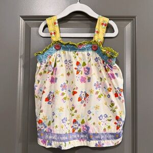 Matilda Jane Art In Park Ethel Floral Kids Tank Size 6